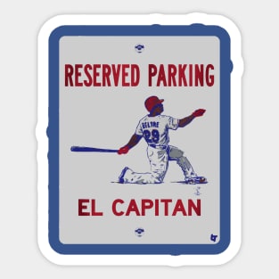 Adrian Beltre El Capitan Parking Sticker